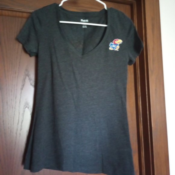 University of Kansas gray tshirt - Picture 1 of 5